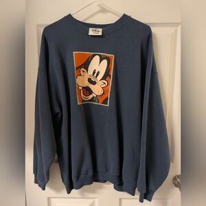 Blue Goofy Disney Crewneck Sweater